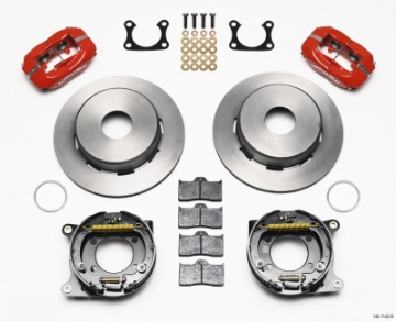 Picture of Wilwood Forged Dynalite P-S Park Brake Kit Red Big Ford 2-36in Offset Currie Blank