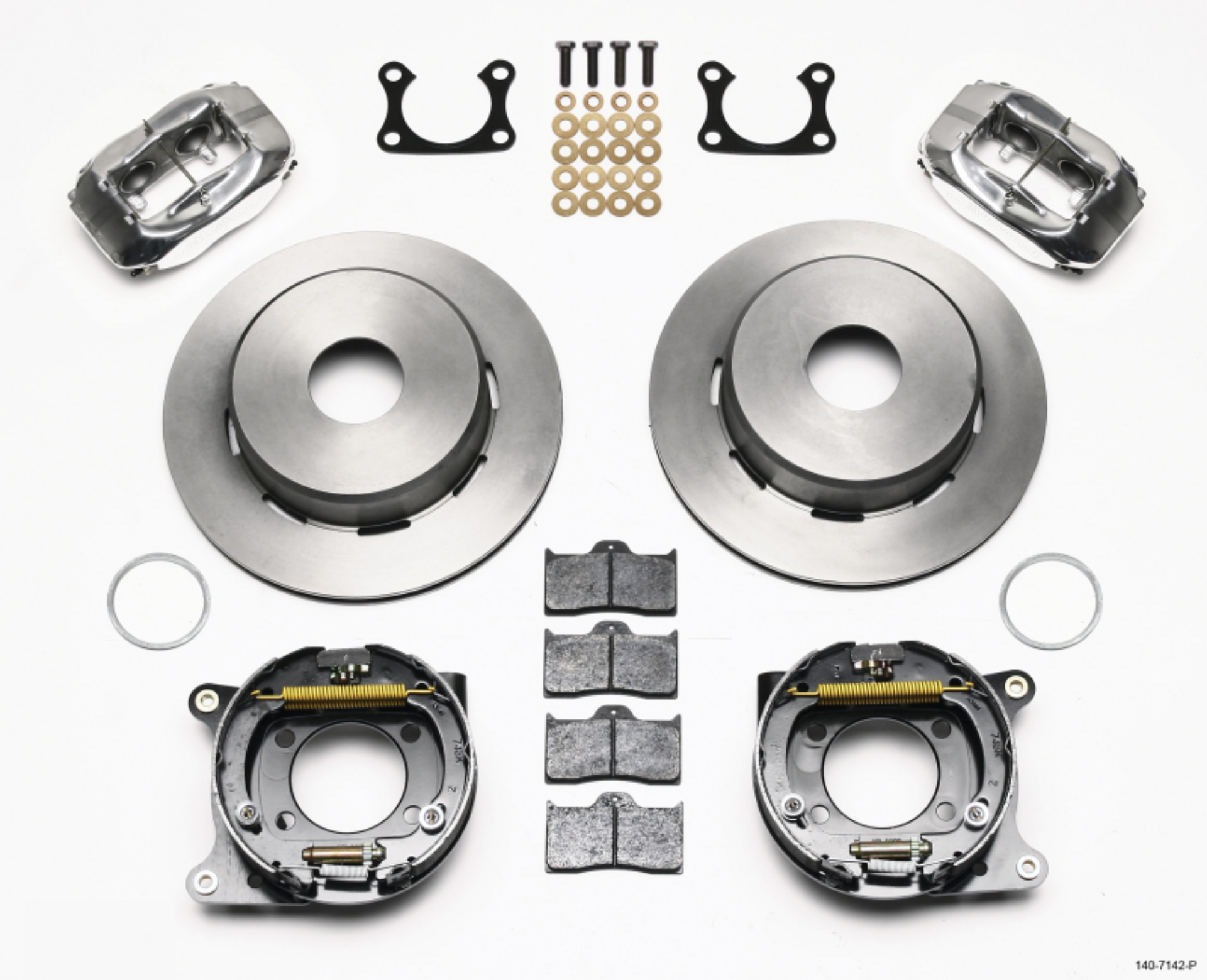 Picture of Wilwood Forged Dynalite P-S Park Brake Kit Polished Big Ford 2-36in Offset Currie Blank