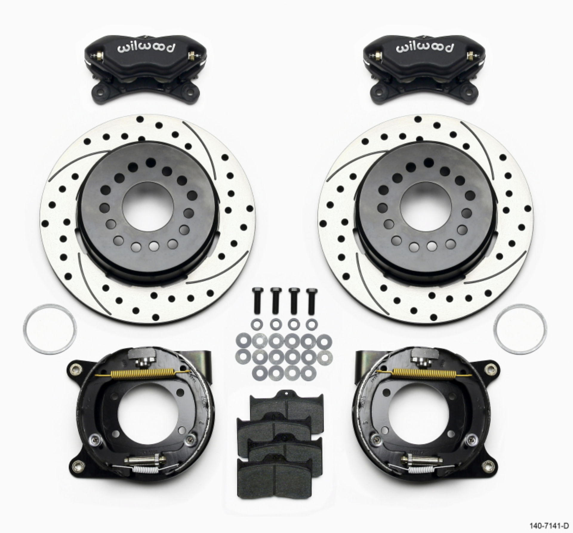 Picture of Wilwood Forged Dynalite P-S Park Brake Kit Drilled Chevy 12 Bolt w- C-Clips