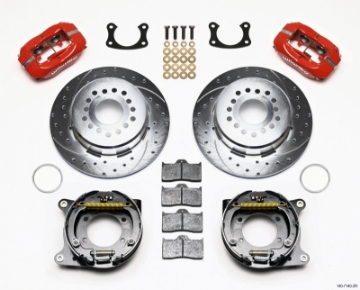 Picture of Wilwood Forged Dynalite P-S P-B Kit Drill-Zinc Red New Big Ford 2-50in Offset