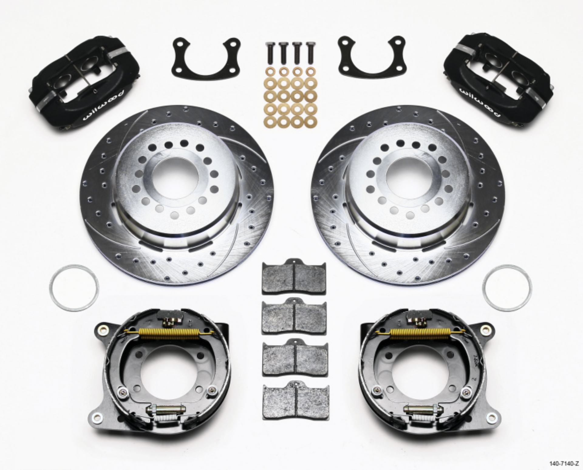 Picture of Wilwood Forged Dynalite P-S Park Brake Kit Drill-Zinc New Big Ford 2-50in Offset