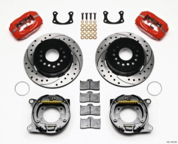 Picture of Wilwood Forged Dynalite P-S P-B Kit Drilled-Red New Big Ford 2-50in Offset