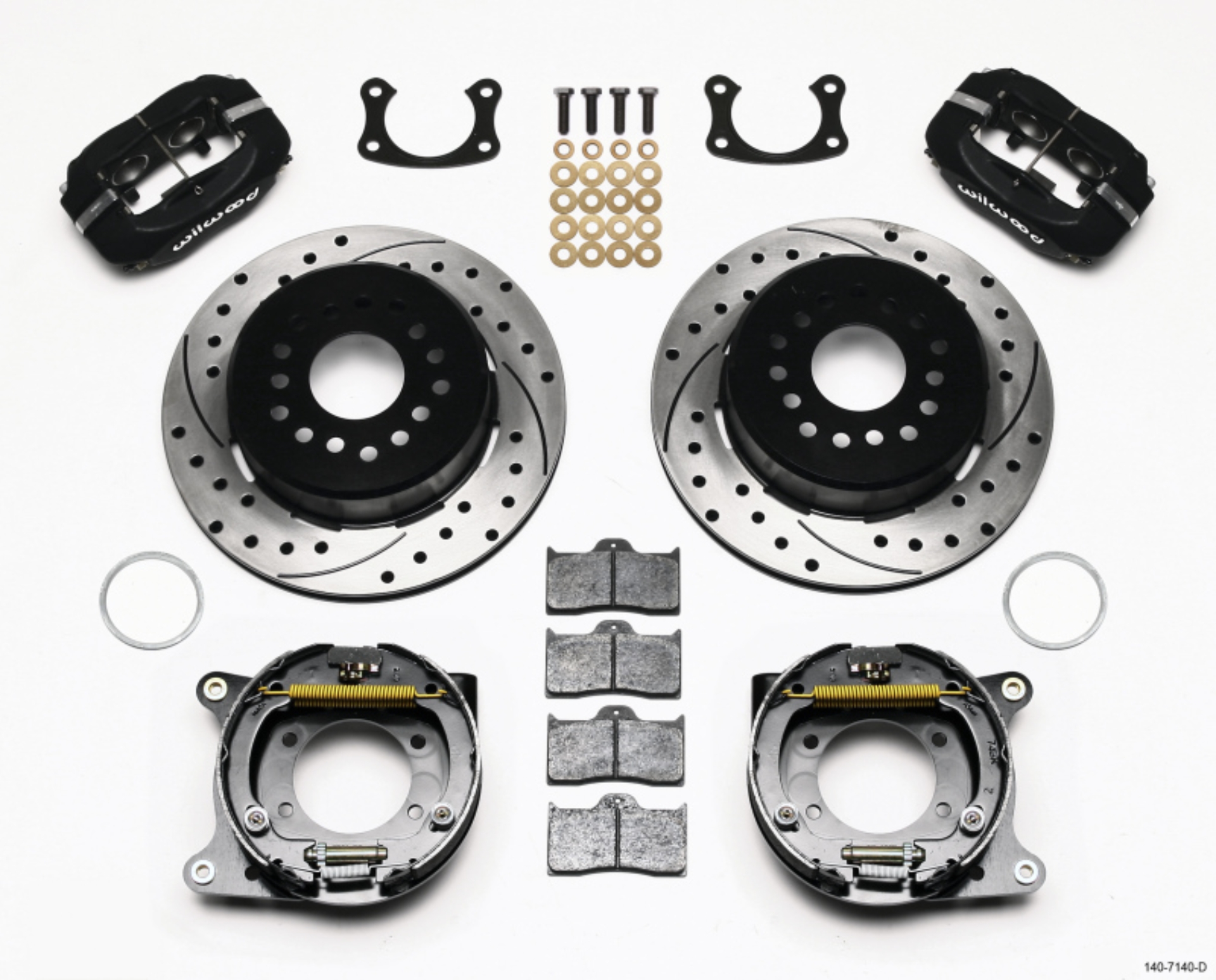 Picture of Wilwood Forged Dynalite P-S Park Brake Kit Drilled New Big Ford 2-50in Offset