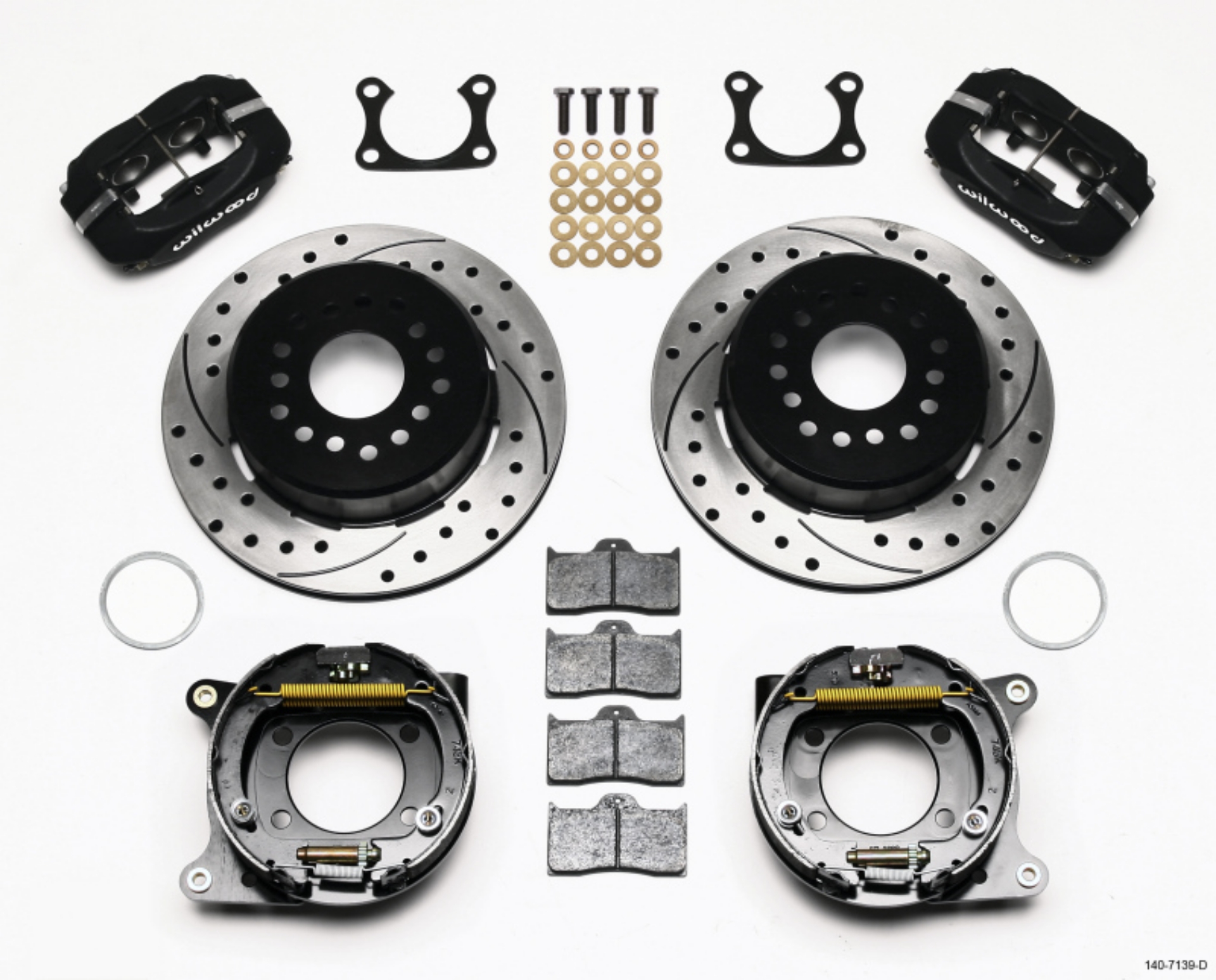 Picture of Wilwood Forged Dynalite P-S Park Brake Kit Drilled Big Ford 2-36in Offset