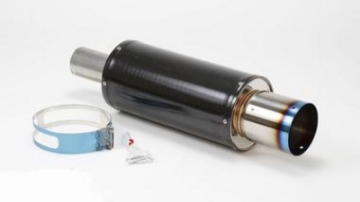 Picture of HKS Universal Carbon-Ti Cat-back Exhaust - 170mm Shell-75mm Diameter
