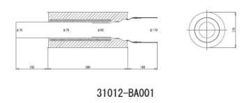 Picture of HKS Universal Carbon-Ti Cat-back Exhaust - 170mm Shell-75mm Diameter
