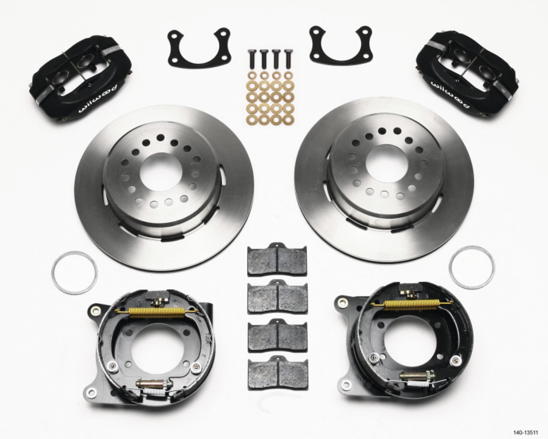Picture of Wilwood Forged Dynalite P-S Park Brake Kit BOP Axle 2-75in Bearing 2-75 Offset