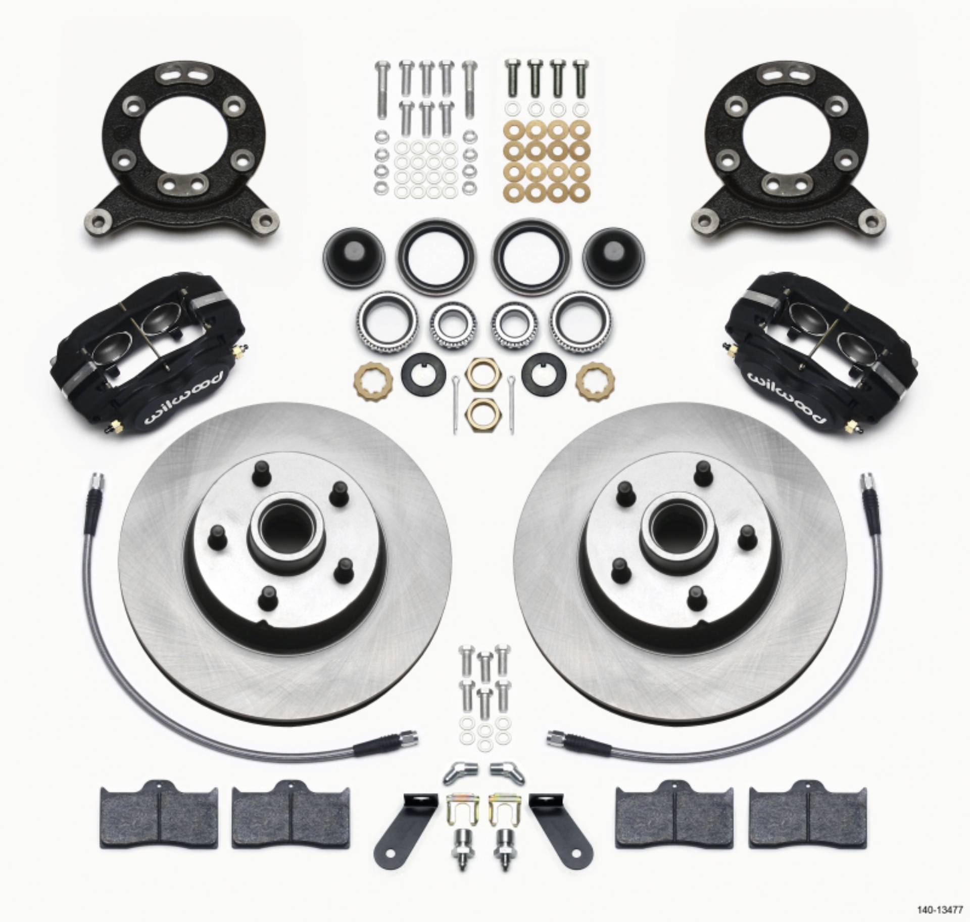 Picture of Wilwood Forged Dynalite-M Front Kit 11-30in 1 PC Rotor&Hub 1970-1973 Mustang Disc & Drum Spindle
