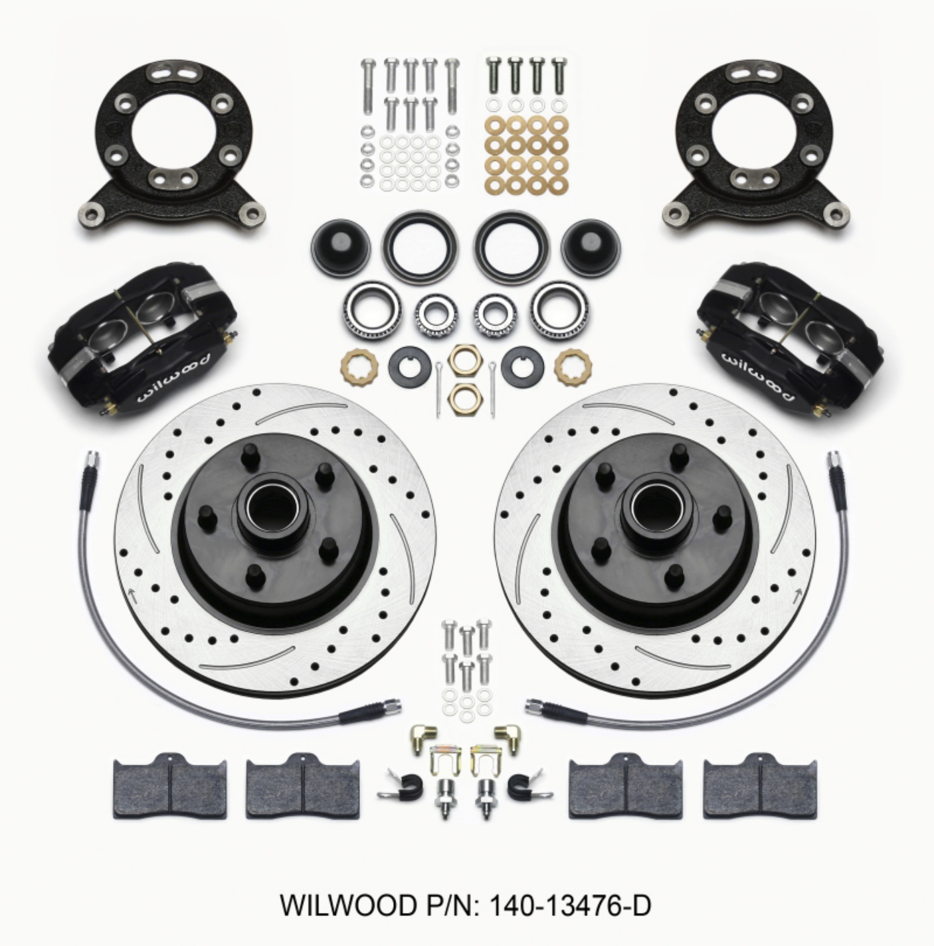 Picture of Wilwood Forged Dynalite-M Front Kit 11-30in 1 PC Rotor&Hub-Drill 65-69 Mustang Disc & Drum Spindle