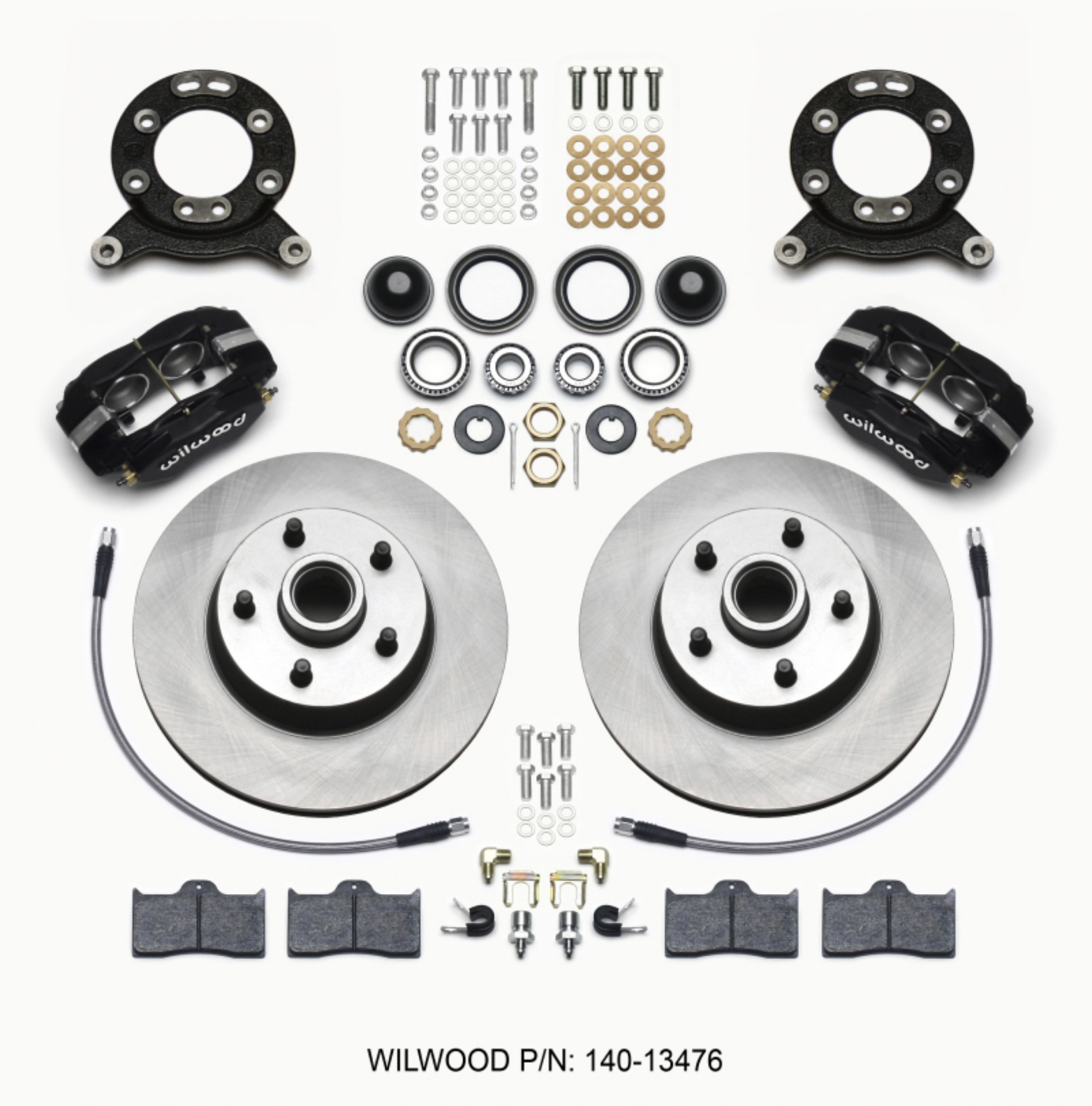 Picture of Wilwood Forged Dynalite-M Front Kit 11-30in 1 PC Rotor&Hub 1965-1969 Mustang Disc & Drum Spindle