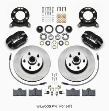 Picture of Wilwood Forged Dynalite-M Front Kit 11-30in 1 PC Rotor&Hub 1965-1969 Mustang Disc & Drum Spindle