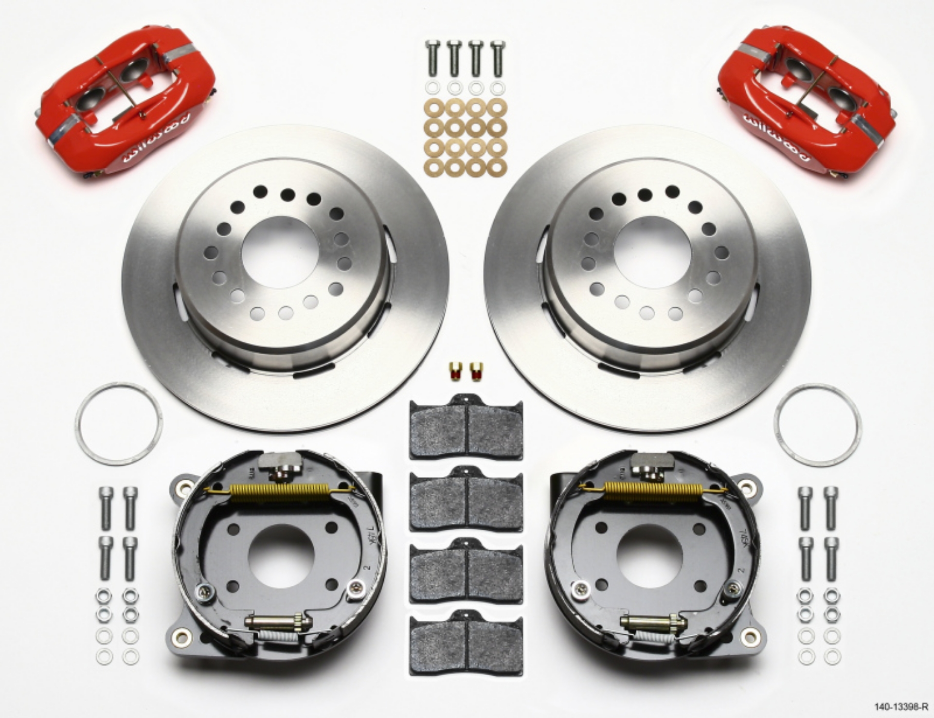 Picture of Wilwood Forged Dynalite P-S Park Brake Kit-Red AMC 71-74 2-60in Offset