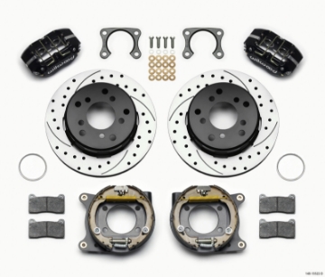 Picture of Wilwood Dynapro Lug Mount P-S Park Brake Kit Drilled Big Ford 2-36in Off Bronco 5 x 5-50