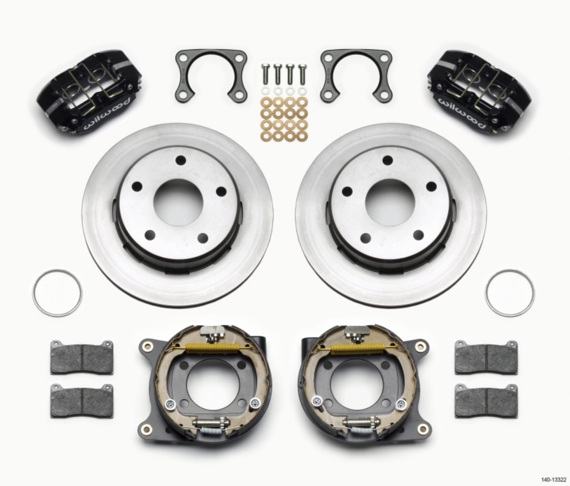 Picture of Wilwood Dynapro Lug Mount P-S Park Brake Kit Big Ford 2-36in Off Bronco 5 x 5-50