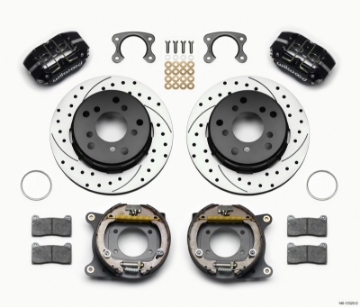 Picture of Wilwood Dynapro Lug Mount P-S Park Brake Kit Drilled Small Ford 2-36in Off Bronco 5 x 5-50
