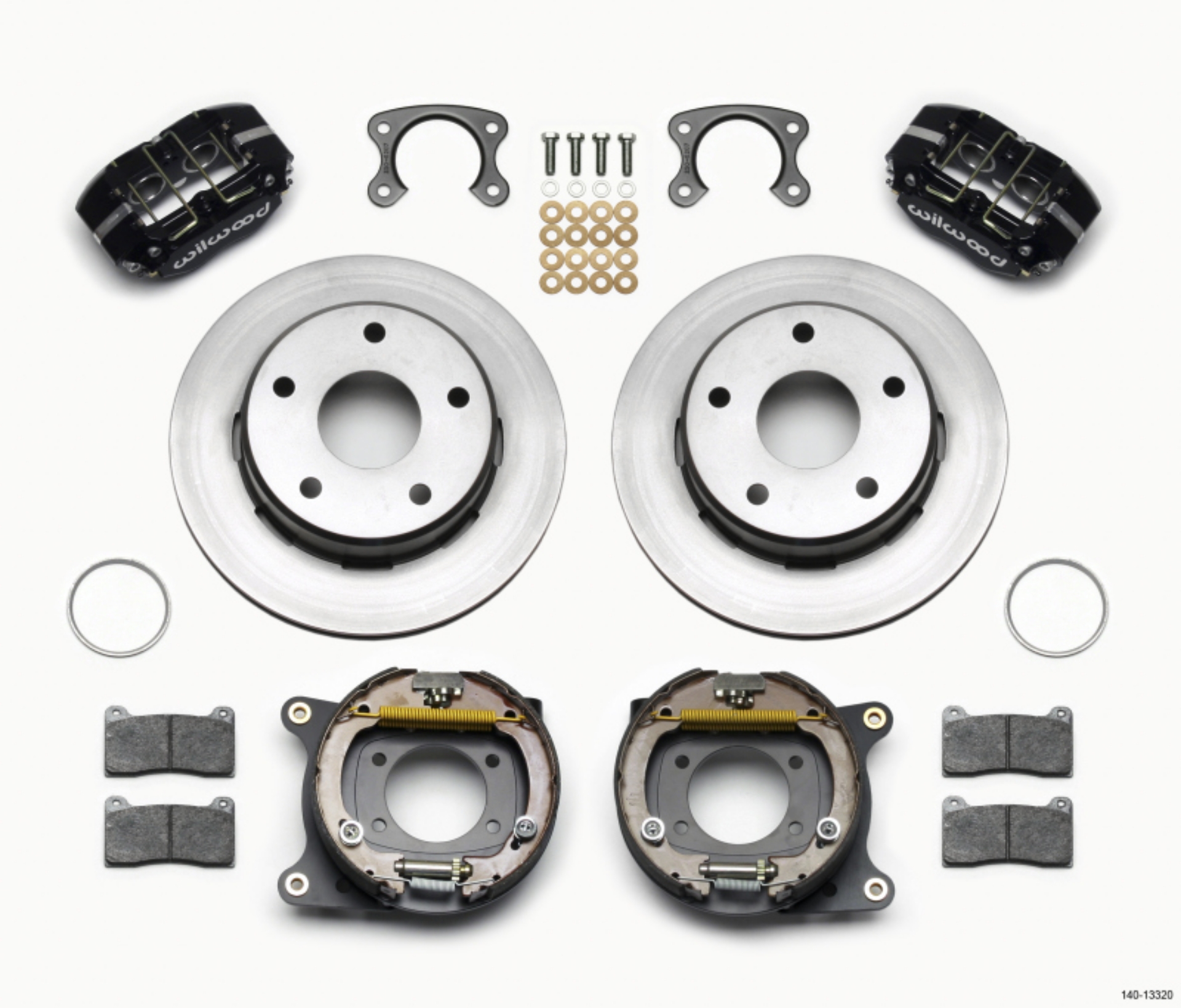Picture of Wilwood Dynapro Lug Mount P-S Park Brake Kit Small Ford 2-36in Off Bronco 5 x 5-50