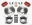 Picture of Wilwood Dynapro Dust-Boot P-S Park Brake Kit Red New Big Ford 2-50in Offset