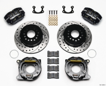 Picture of Wilwood Dynapro Dust-Boot P-S Park Brake Kit Drilled Small Ford 2-50in Offset