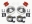 Picture of Wilwood D154 P-S Park Brake Kit Red 12 Bolt 2-81in Offset Staggered Shock