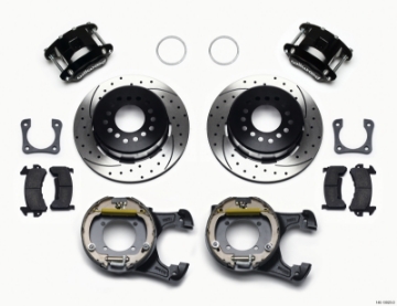 Picture of Wilwood D154 P-S Park Brake Kit Drilled 12 Bolt 2-81in Offset Staggered Shock