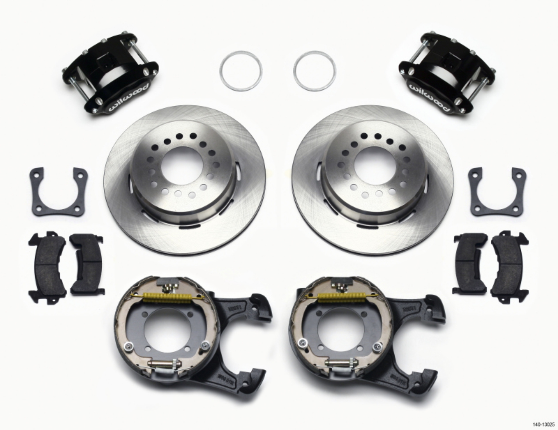Picture of Wilwood D154 P-S Park Brake Kit 12 Bolt 2-81in Offset Staggered Shock