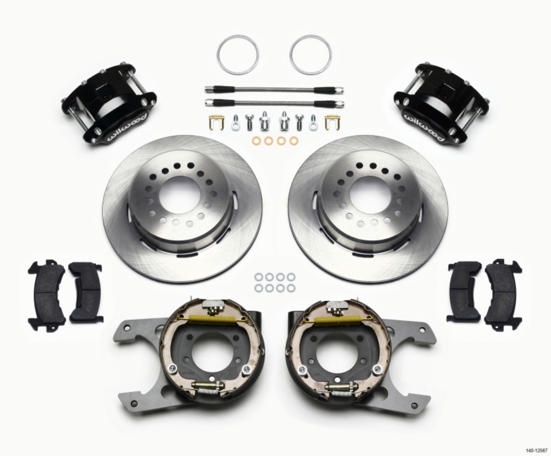 Picture of Wilwood D154 P-S Park Brake Kit Jeep Dana 35 2-56 Off 5-lug w- lines