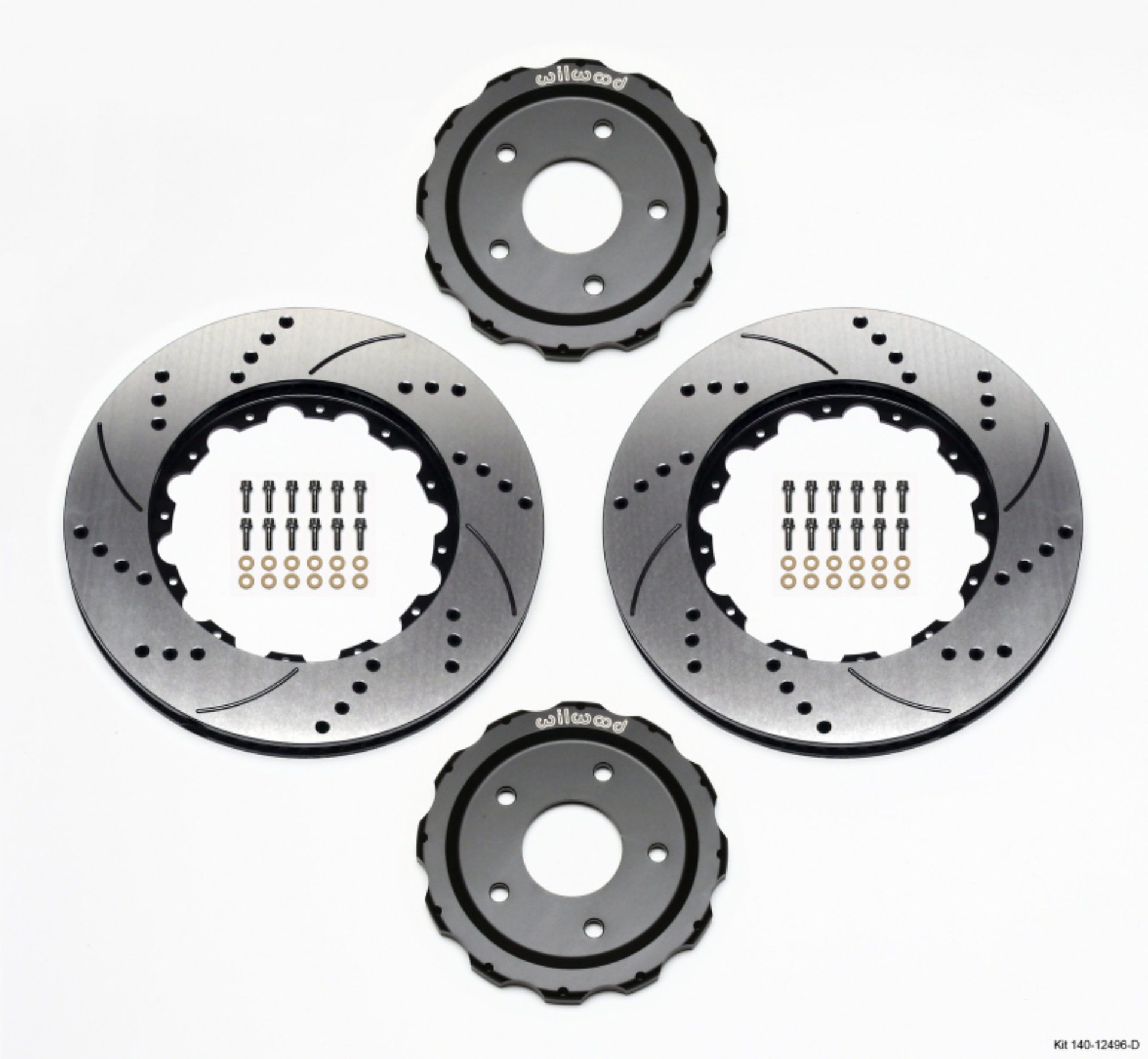 Picture of Wilwood Hat-Rotor Kit Front Drilled 06-Up Corvette C6-Z06 2pc Hat-Rtr