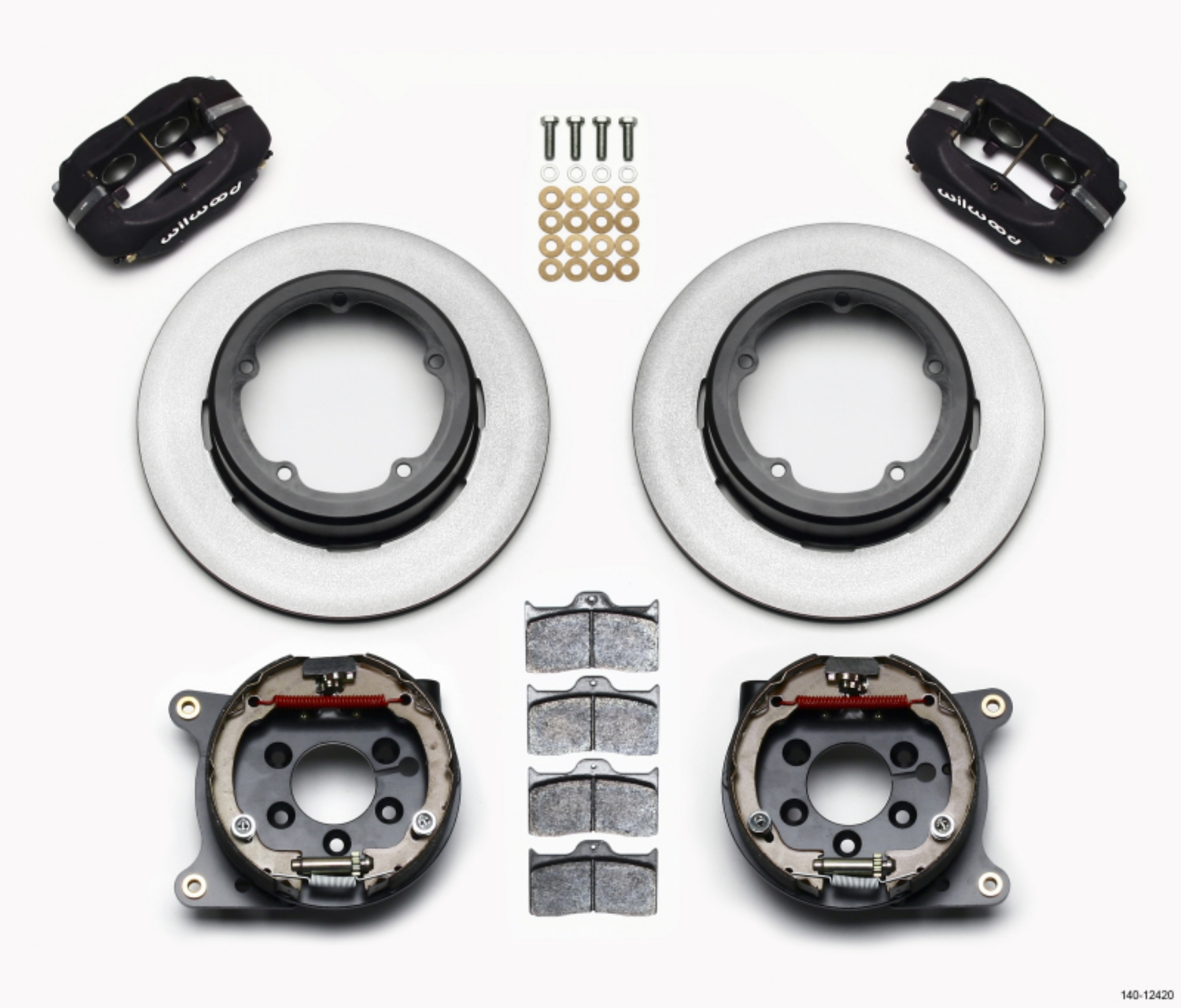 Picture of Wilwood Forged Dynalite P-S Park Brake Kit Strange Eng Floater 3-49in Offset