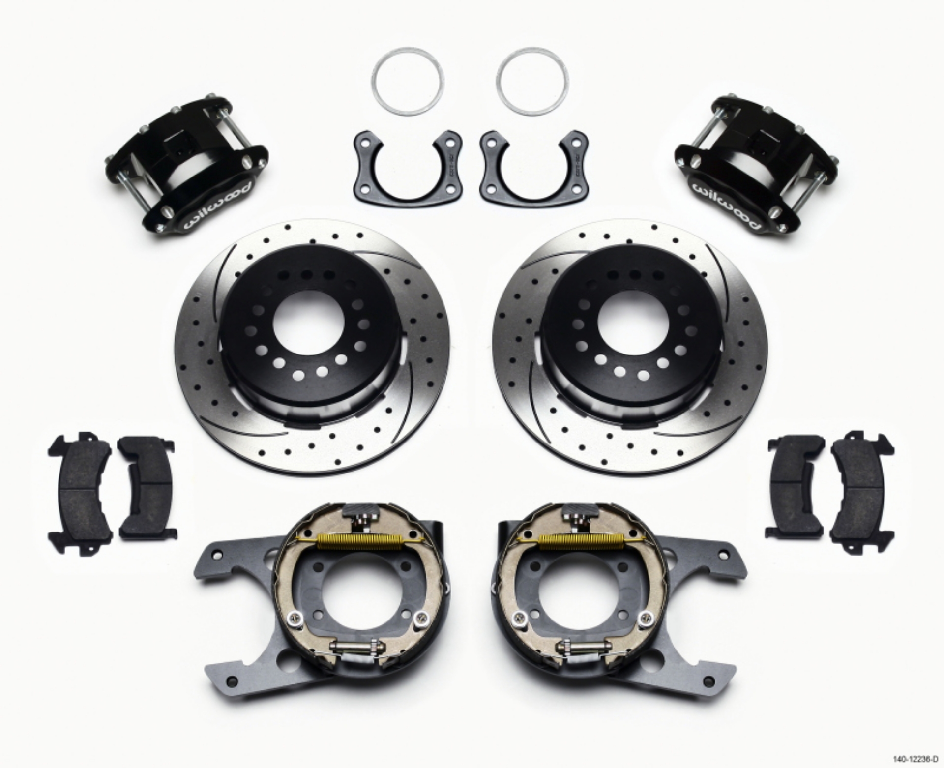 Picture of Wilwood D154 P-S Park Brake Kit Drilled New Big Ford 2-50in Off Staggered Mount