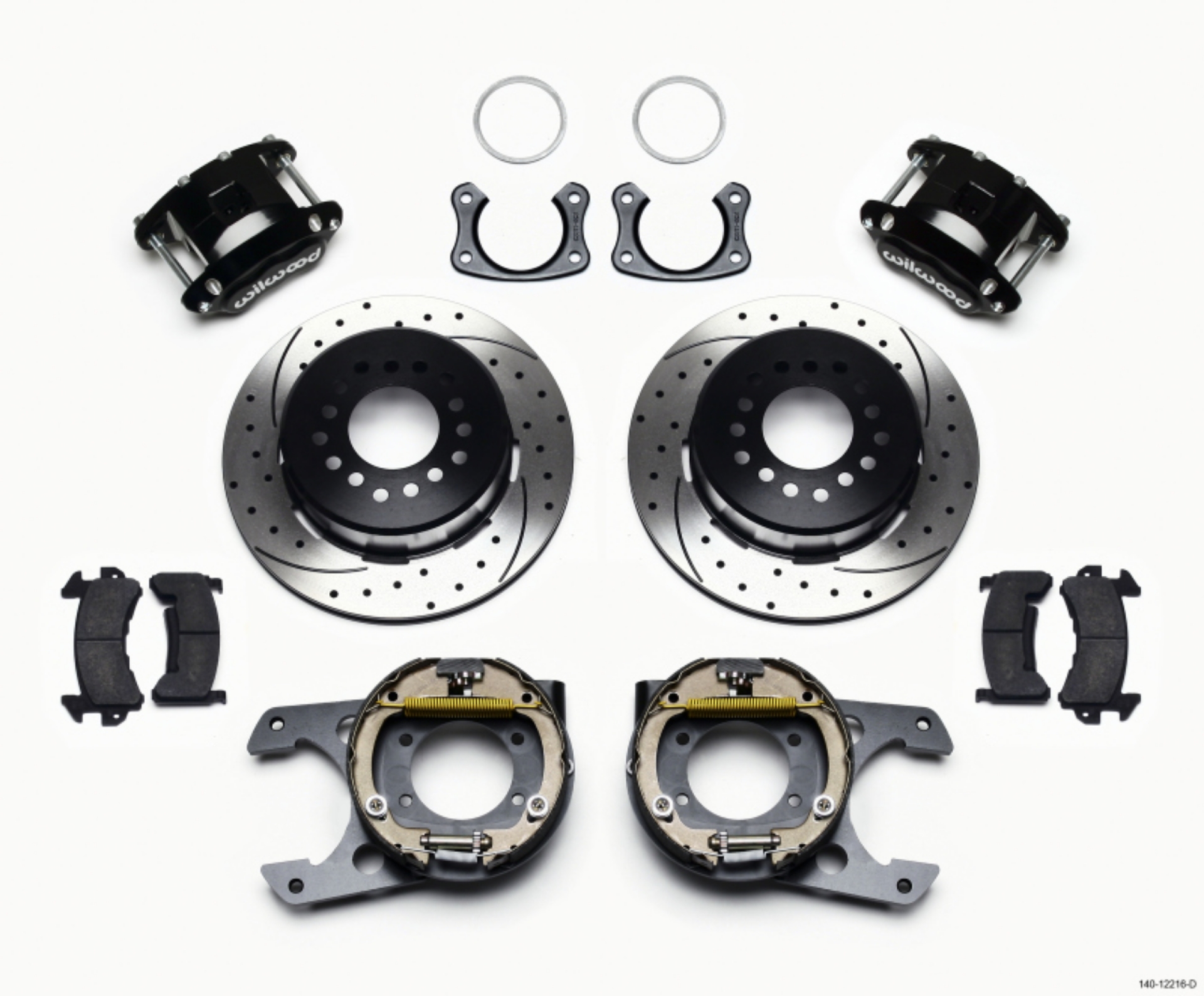 Picture of Wilwood D154 P-S Park Brake Kit Drilled Big Ford New Style 2-36in Offset