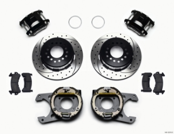Picture of Wilwood D154 P-S Park Brake Kit Drilled Chevy 12 Bolt 2-75in Off w- C-Clips