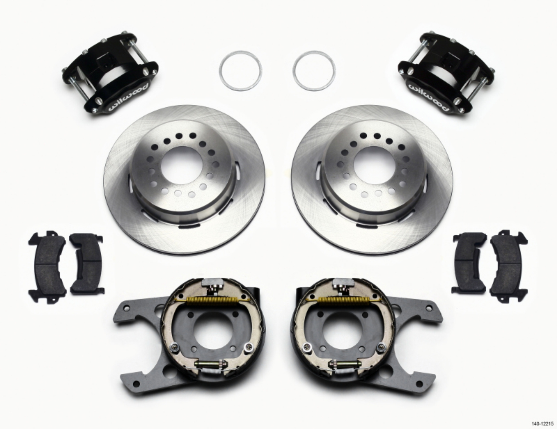 Picture of Wilwood D154 P-S Park Brake Kit Chevy 12 Bolt 2-75in Off w- C-Clips