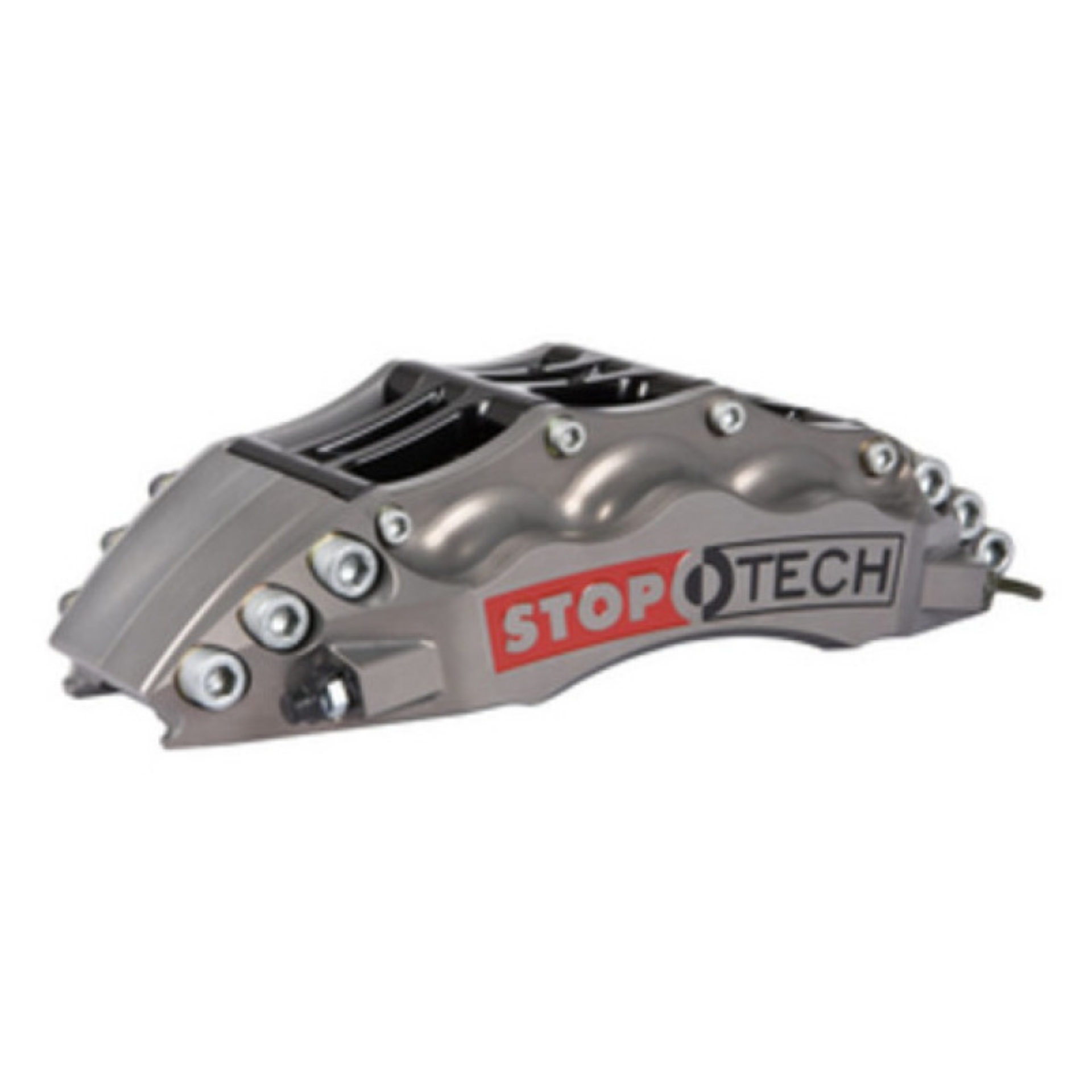 Picture of StopTech 04-07 STi Trophy Style Front Big Brake Kit 355X32MM with Gun Metal ST60 Calipers Slotted Ro