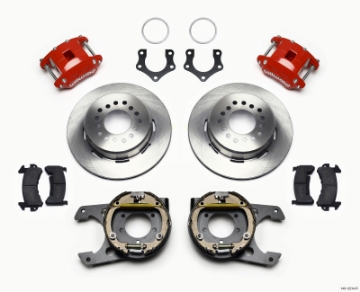 Picture of Wilwood D154 P-S Park Brake Kit Red Mopar-Dana 2-36in Off w-Snap Ring Bearing