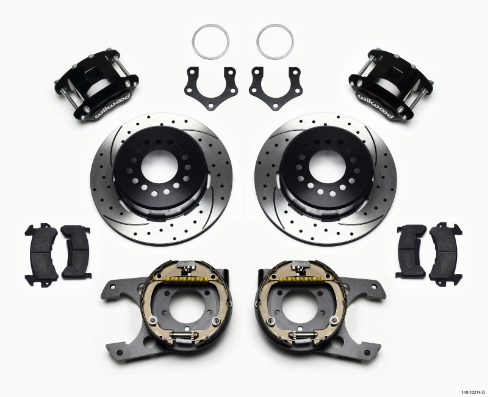 Picture of Wilwood D154 P-S Park Brake Kit Drilled Mopar-Dana 2-36in Off w-Snap Ring Bearing