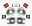 Picture of Wilwood D154 P-S Park Brake Kit Red Big Ford 2-36in Offset