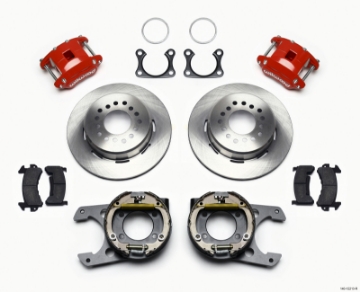 Picture of Wilwood D154 P-S Park Brake Kit Red Big Ford 2-36in Offset