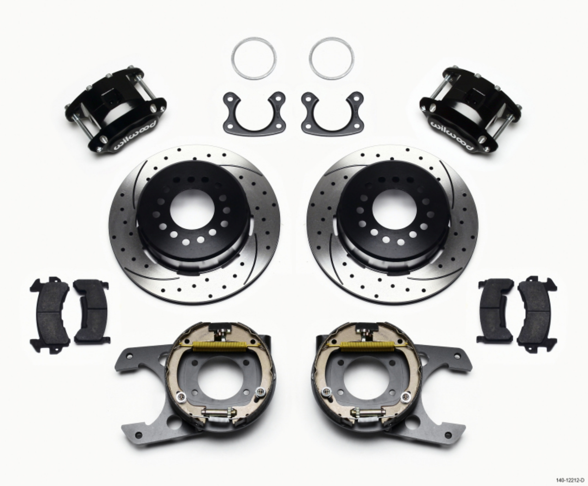 Picture of Wilwood D154 P-S Park Brake Kit Drilled Small Ford 2-50in Offset