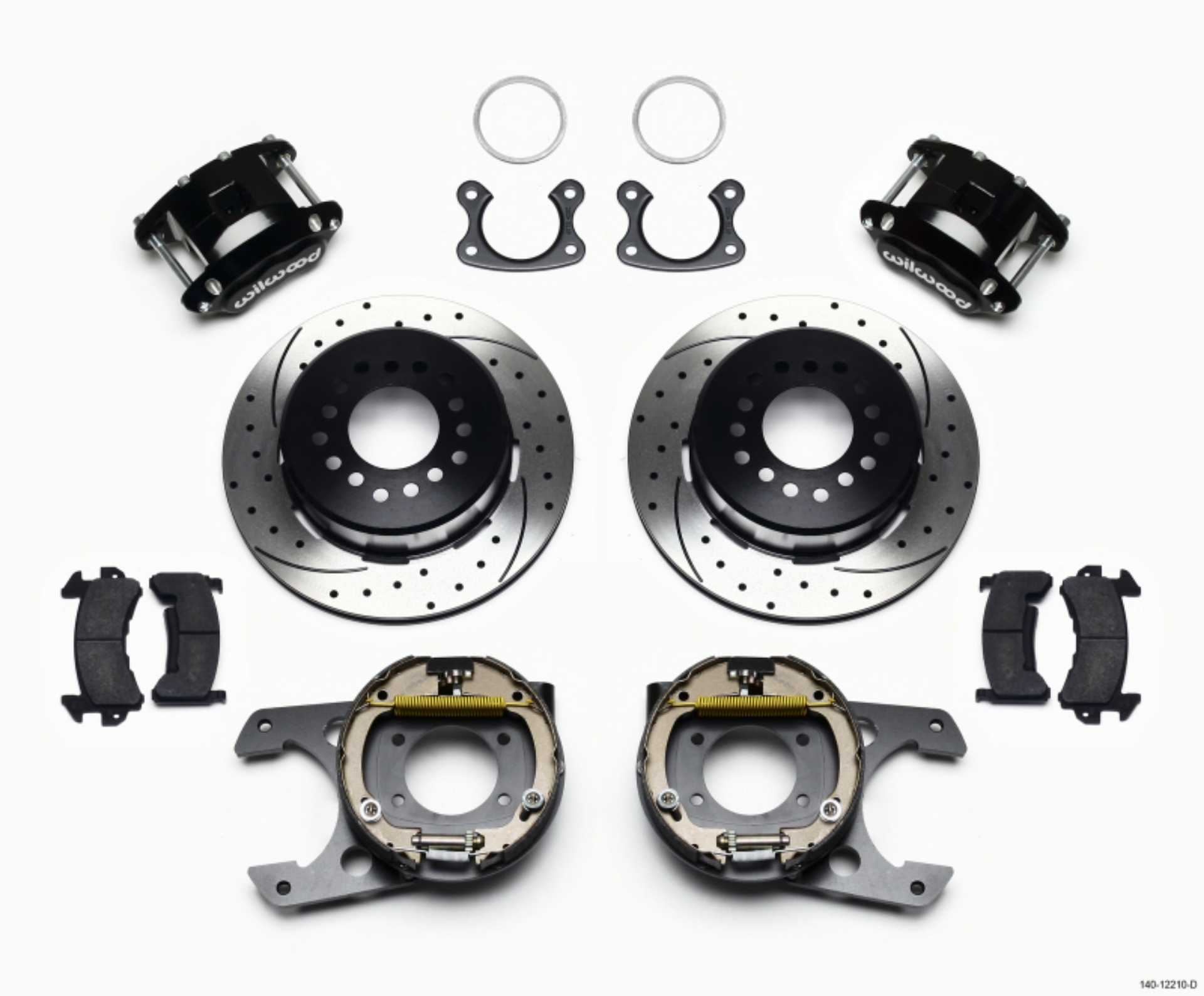 Picture of Wilwood D154 P-S Park Brake Kit Drilled Small Ford 2-66in Offset