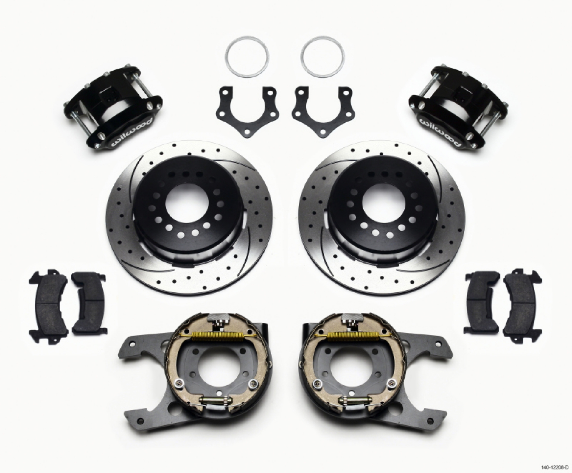 Picture of Wilwood D154 P-S Park Brake Kit Drilled Mopar-Dana 2-50in Off w-Snap Ring Bearing