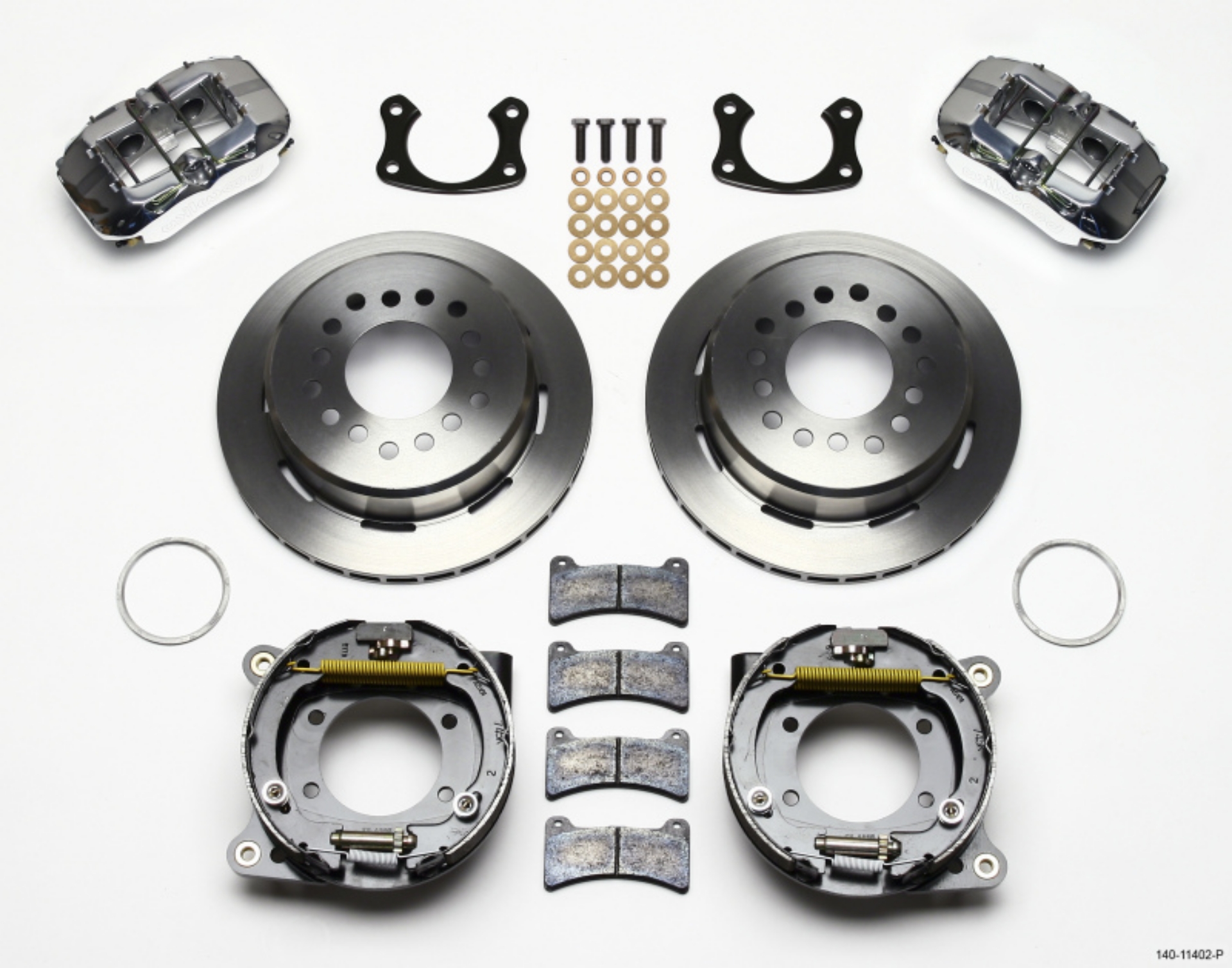 Picture of Wilwood Dynapro Low-Profile 11-00in P-Brake Kit - Polish New Big Ford 2-36in Offset