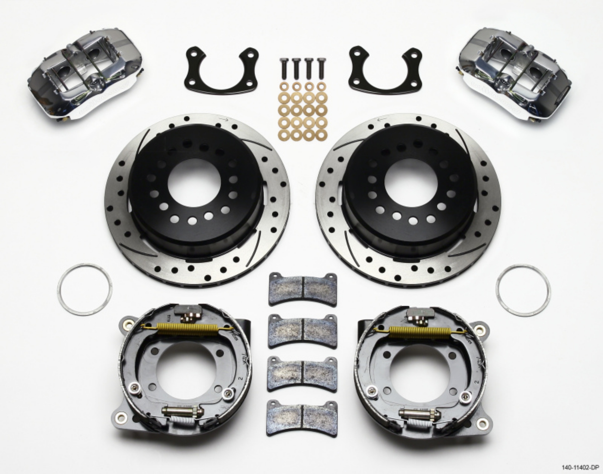 Picture of Wilwood Dynapro Low-Profile 11-00in P-Brake Kit Drill-Pol New Big Ford 2-36in Offset