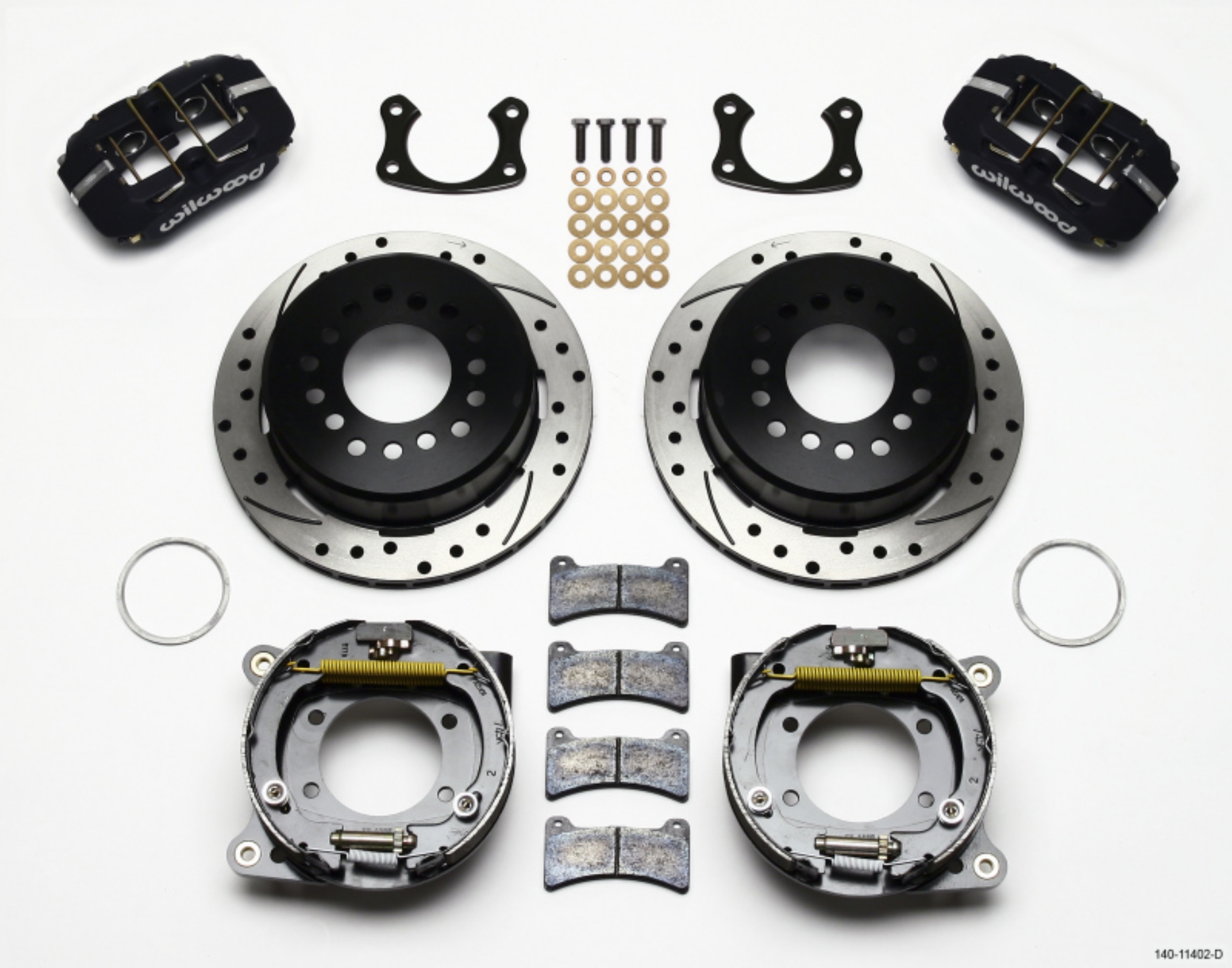 Picture of Wilwood Dynapro Low-Profile 11-00in P-Brake Kit Drilled New Big Ford 2-36in Offset