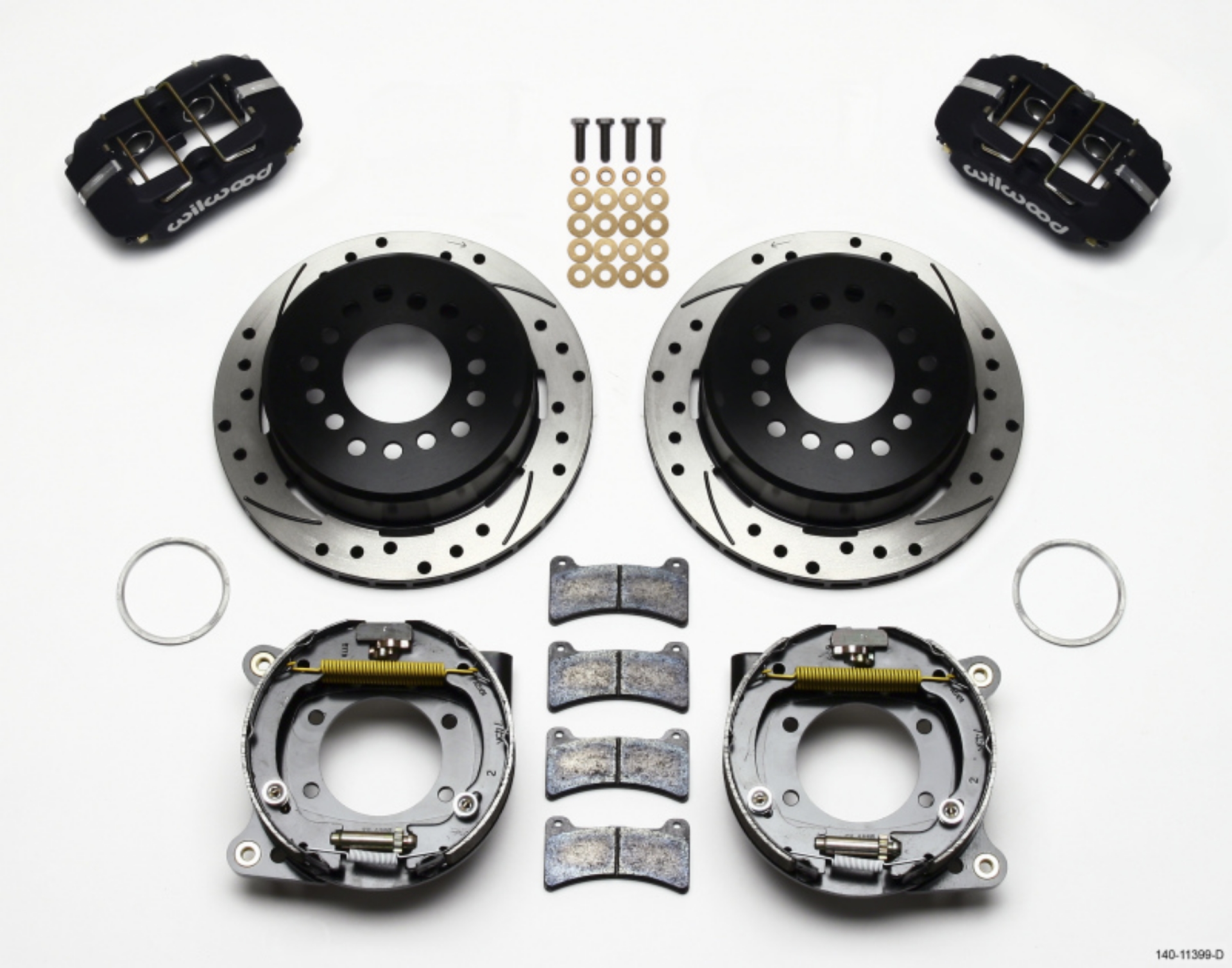 Picture of Wilwood Dynapro Low-Profile 11-00in P-Brake Kit Drilled 93-97 Camaro-Firebird 2-75in Offset