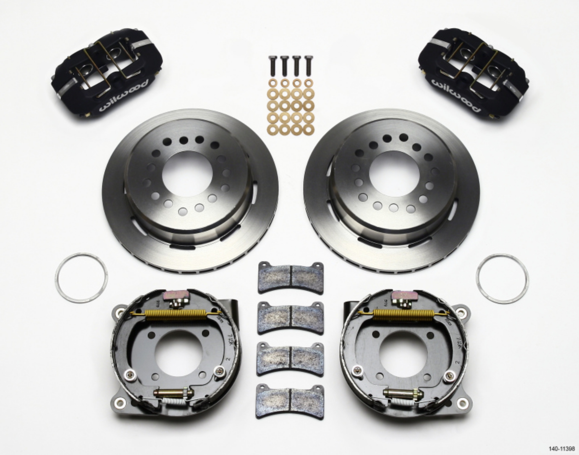 Picture of Wilwood Dynapro Low-Profile 11-00in P-Brake Kit Chevy 12 Bolt 2-75in Off w- C-Clips
