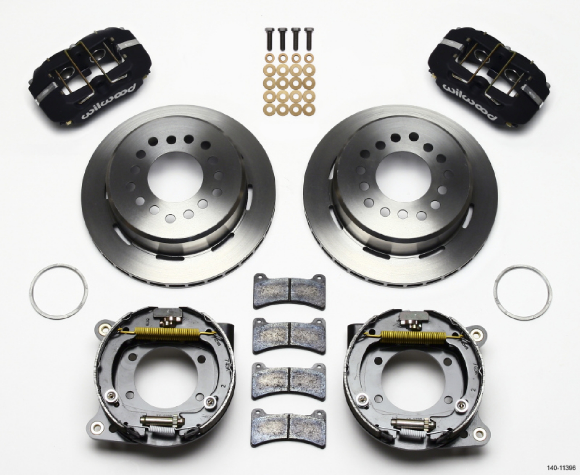 Picture of Wilwood Dynapro Low-Profile 11-00in P-Brake Kit Ford 8-8 w-2-50in Offset-5 Lug