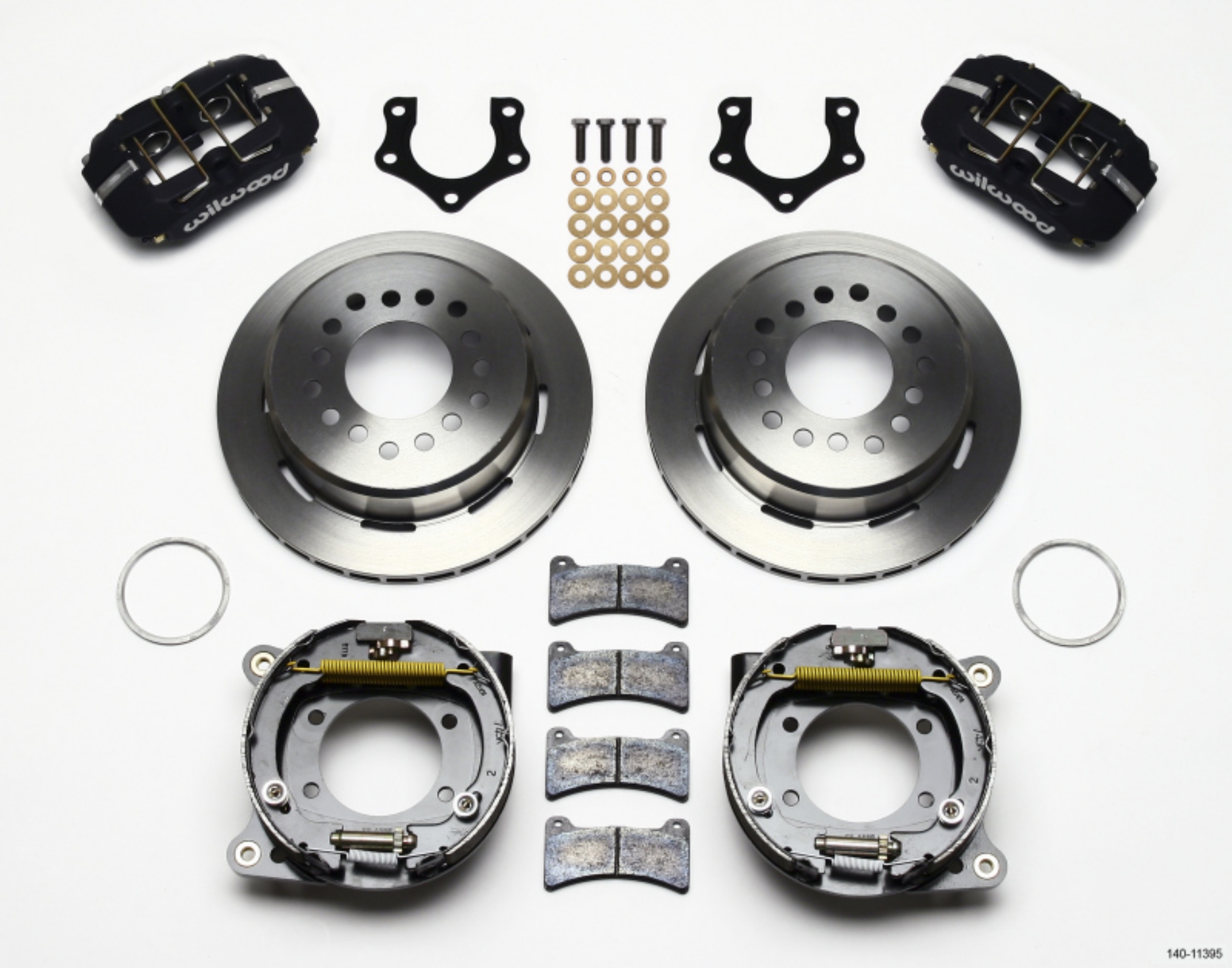 Picture of Wilwood Dynapro Low-Profile 11-00in P-Brake Kit Mopar-Dana 2-36in Off w-Snap Ring Bearing