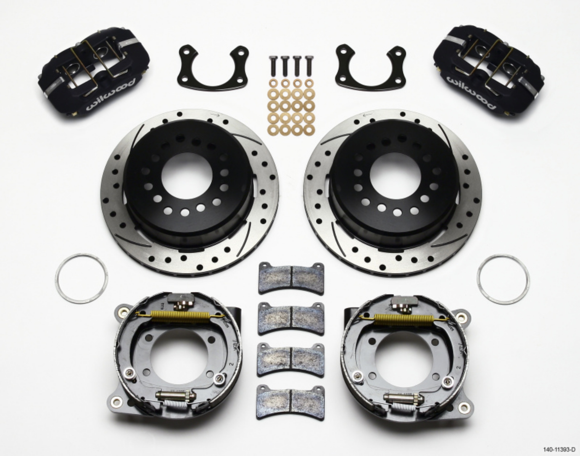 Picture of Wilwood Dynapro Low-Profile 11-00in P-Brake Kit Drilled Small Ford 2-66in Offset