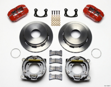 Picture of Wilwood Dynapro Low-Profile 11-00in P-Brake Kit - Red New Big Ford 2-50in Offset