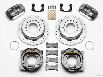 Picture of Wilwood Dynapro Low-Profile 11-00in P-Brake Kit Drill Zinc Pol New Big Ford 2-50in Offset